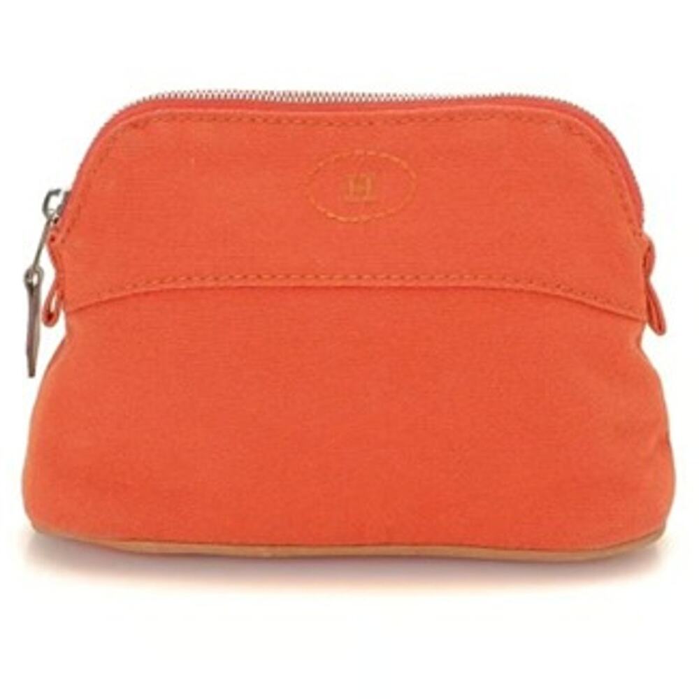 HERMÈS Mini Travel Bolide Pouch Cotton Canvas